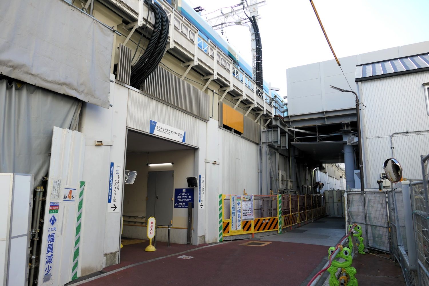 とうきょうスカイツリー駅の北側（記者撮影）