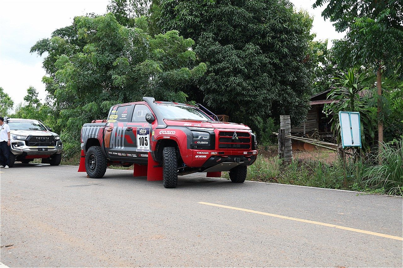 アジアンクロスカントリーラリー2025とチーム三菱ラリーアートの様子（写真：三木 宏章）