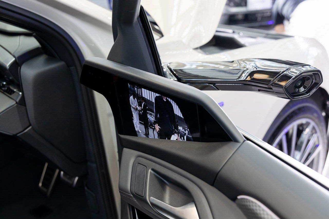 アウディ「A6 e-tron」シリーズおよび発表会の様子（写真：三木 宏章）