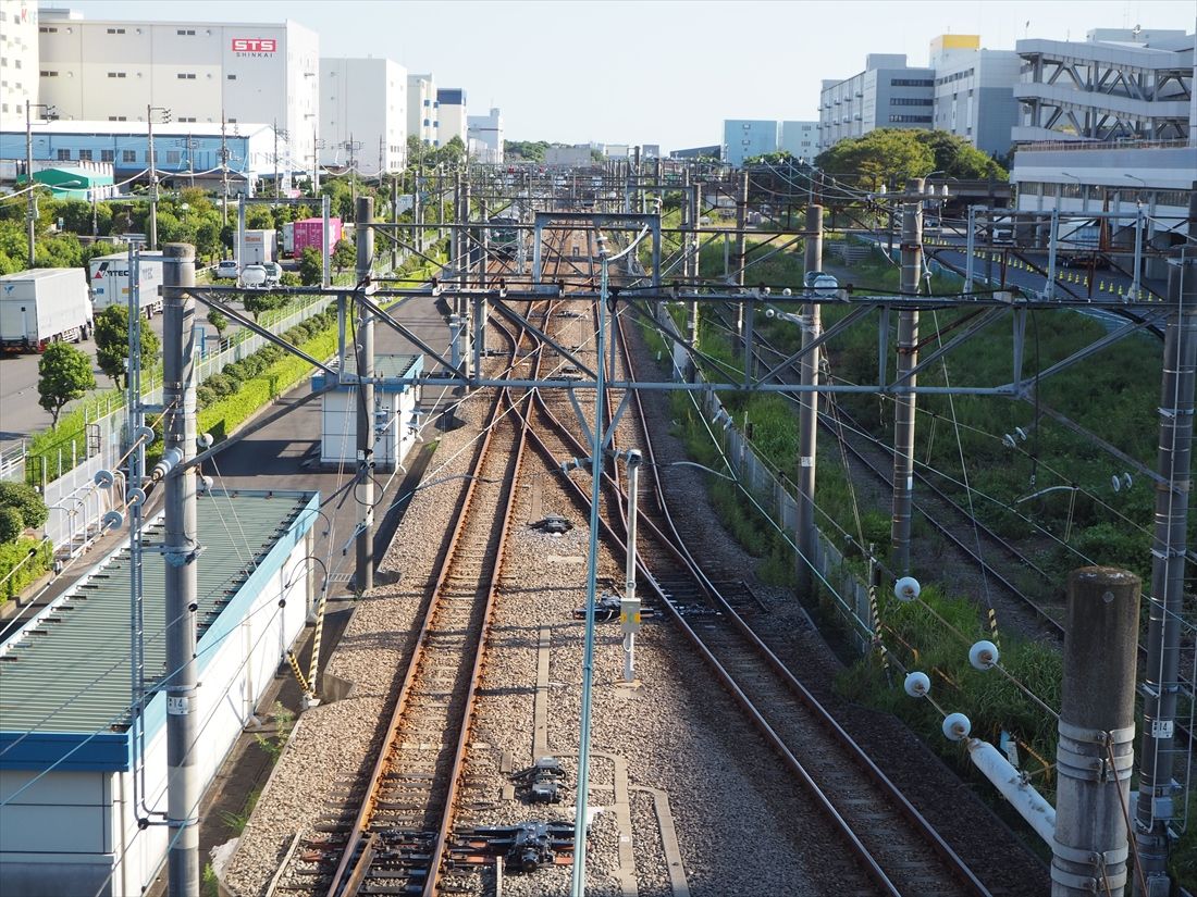 羽田空港方面を望む（記者撮影）