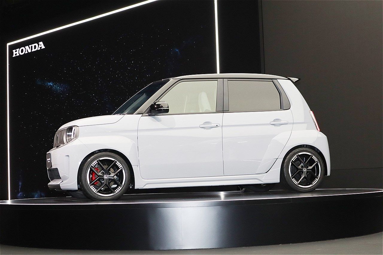 世界初公開、ホンダの小型EV「Super-ONE Prototype」（筆者撮影）