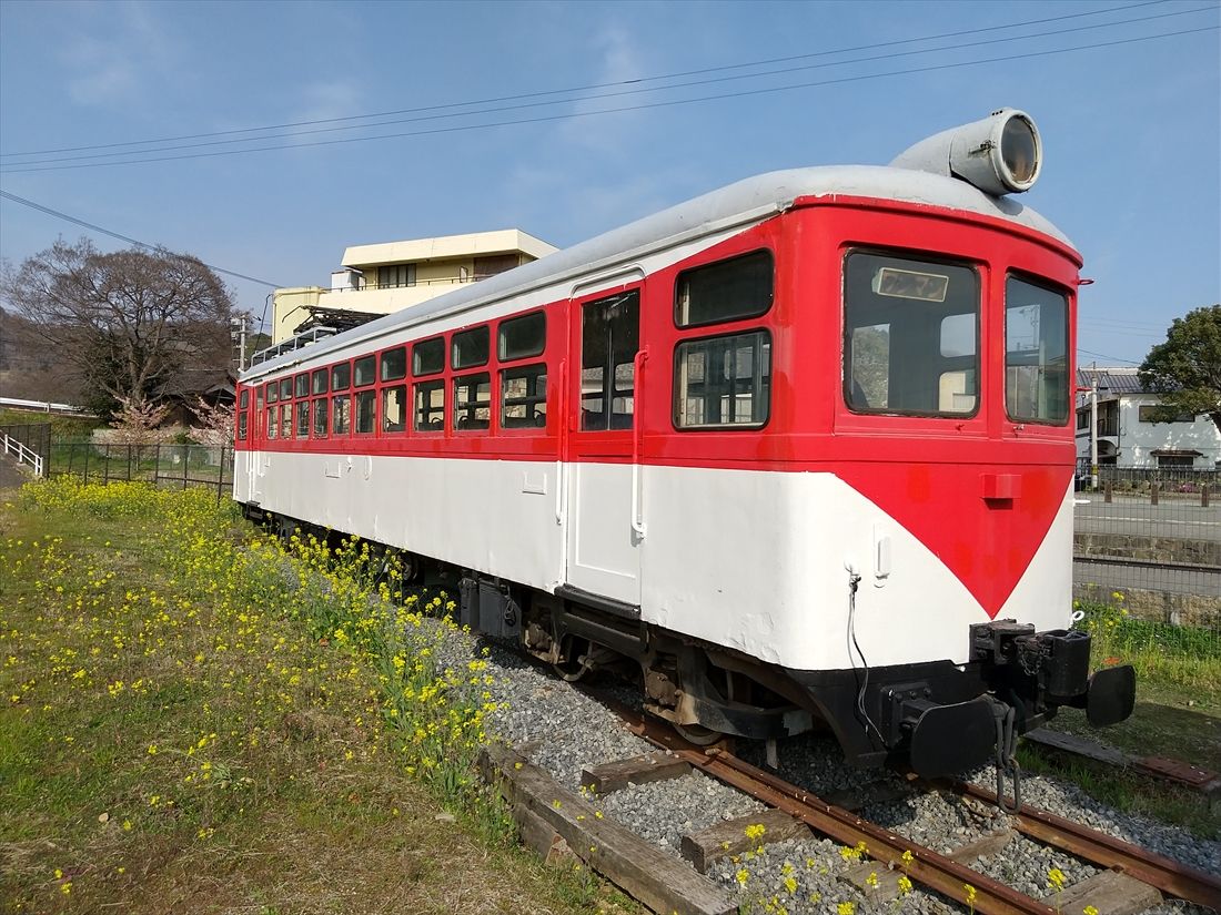 保存されているモハ1001（撮影：南正時）