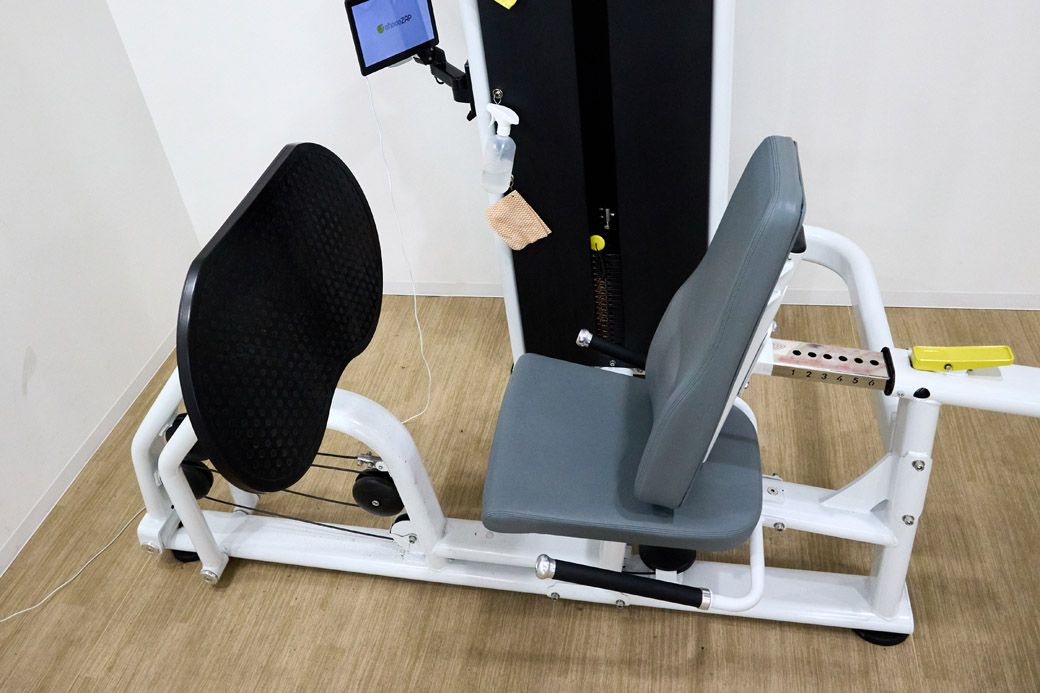 人を選ぶ仕様のレッグプレスマシン（写真：筆者撮影）