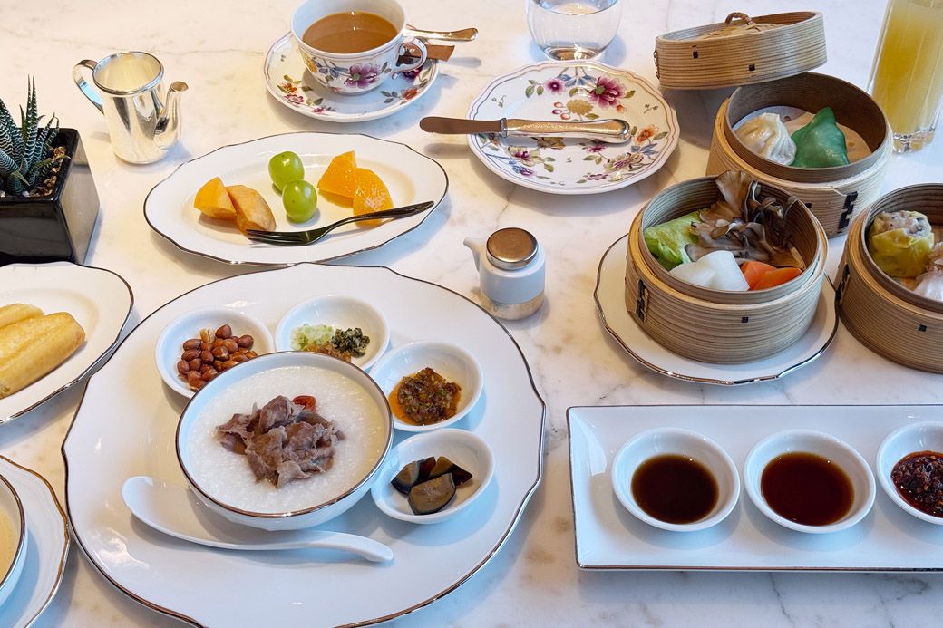 ブルガリホテル東京、チャイニーズブレックファスト（写真：筆者撮影）