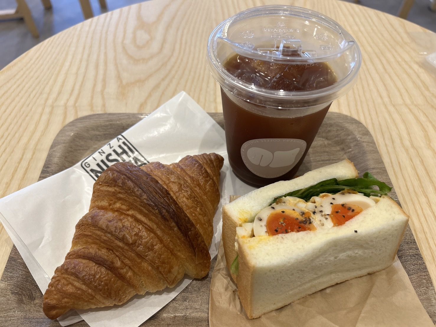 新業態『GINZA NISHIKAWA COFFEE ROASTERY』で頼んだ商品。合計で税込1680円（写真：筆者撮影）