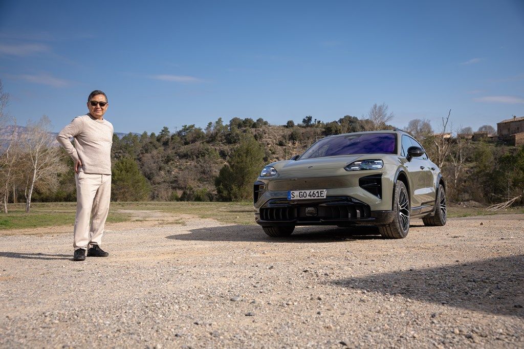 スペインで開催されたポルシェ新型EV「カイエン・エレクトリック」国際試乗会の様子（写真：Porsche AG）