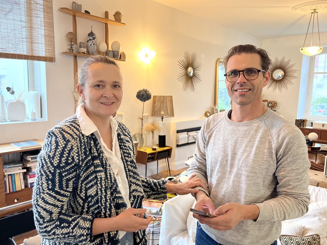 ナデージュさん（左）とアントニーさん（右）（筆者撮影）