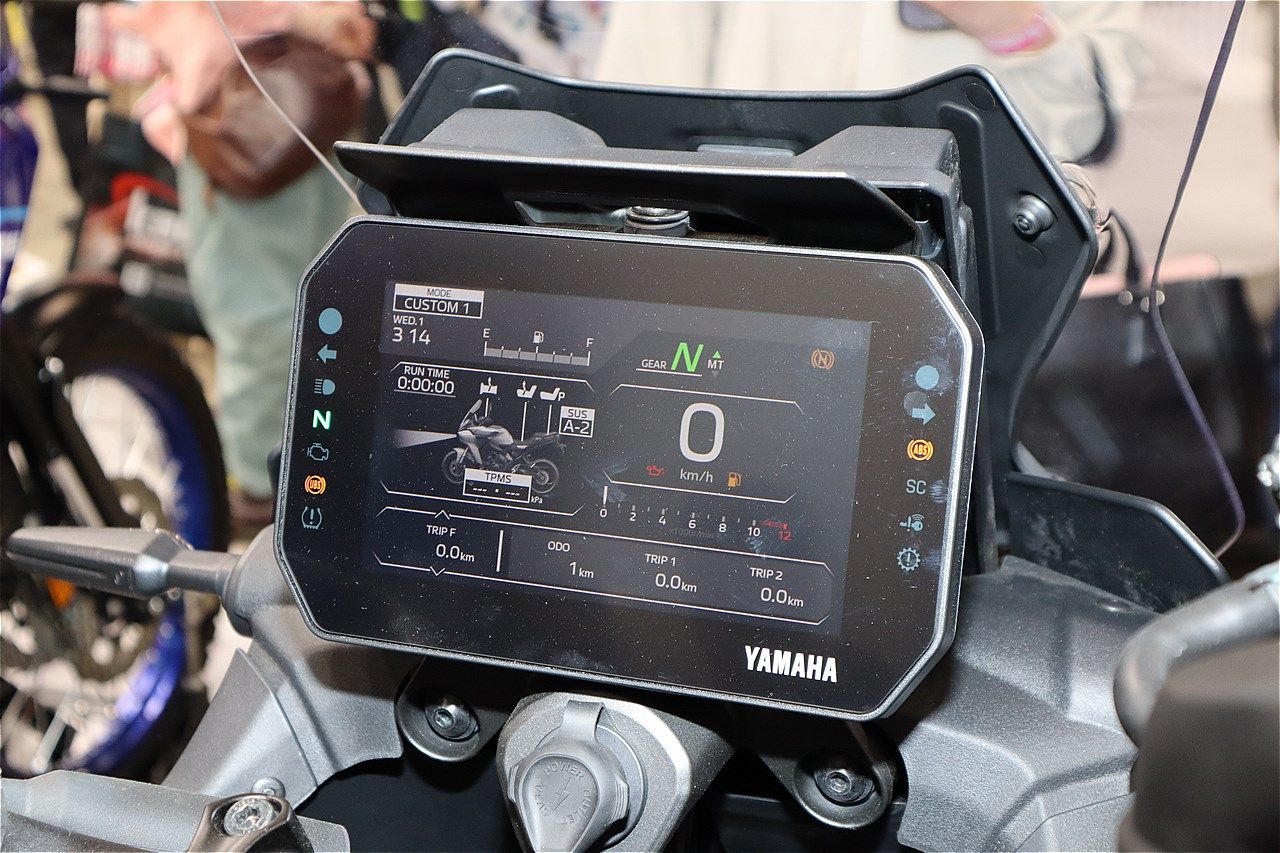 ヤマハ「トレーサー9GT＋ Y-AMT」（筆者撮影）