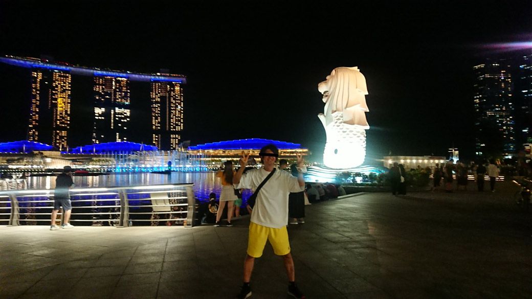 シンガポール×YONEXハーフパンツ。珍しく上にエアリズムを着ている（筆者撮影）