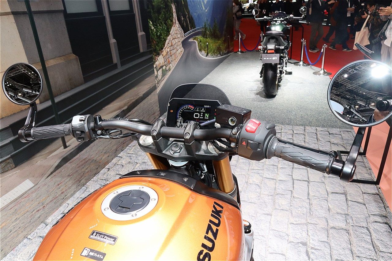 スズキの新型「GSX-8T」（筆者撮影）