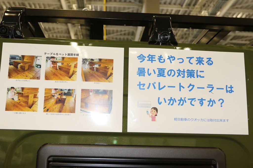 東京キャンピングカーショー2022に出展されていた三島ダイハツの「クオッカ」（筆者撮影）