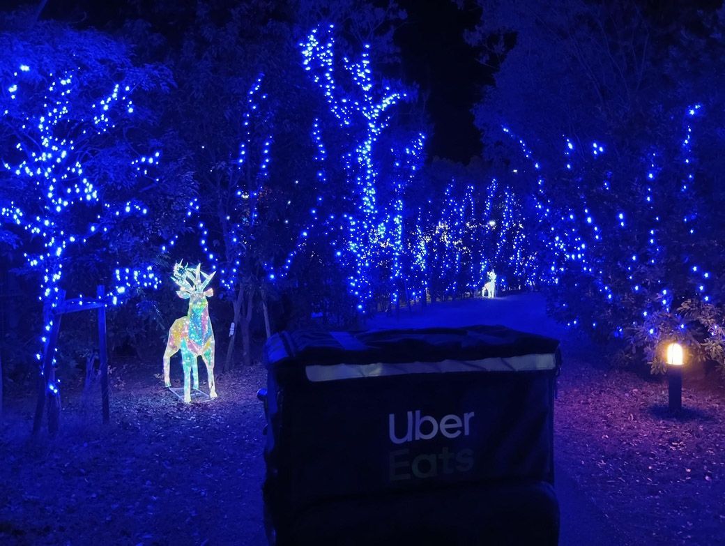 芦屋のイルミネーション（筆者撮影）