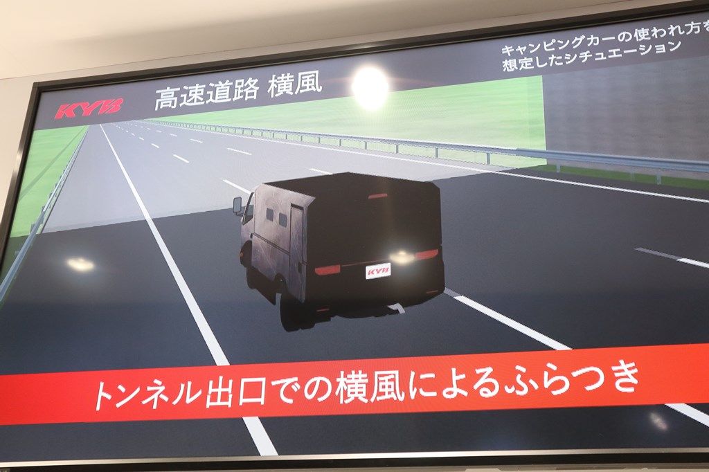 東京オートサロン2023に展示されていたカヤバのキャンピングカー（筆者撮影）