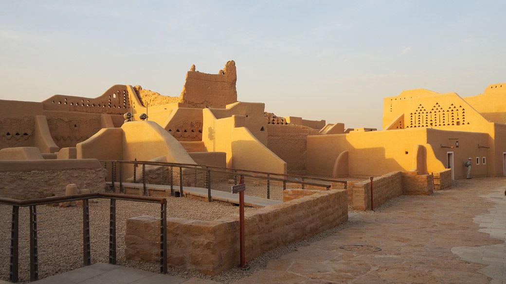 リヤド郊外の世界遺産「ディルイーヤ」（筆者撮影）