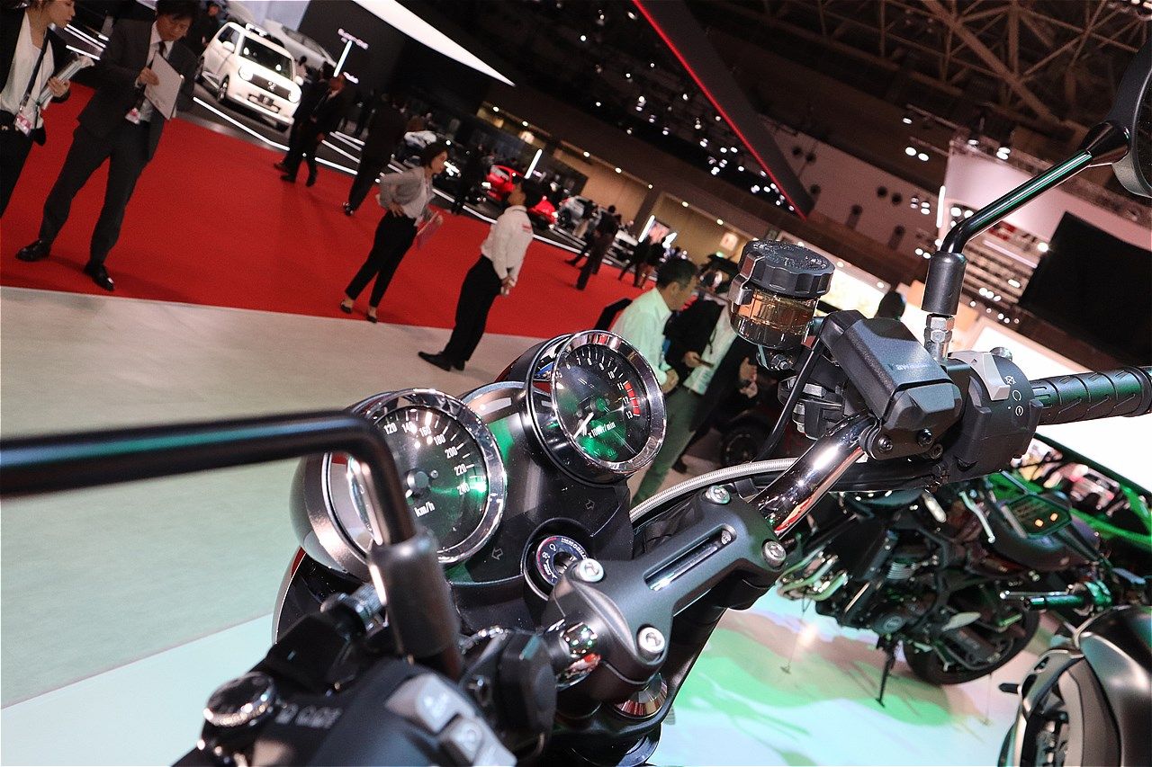 カワサキの新型「Z900RS SE」(筆者撮影）