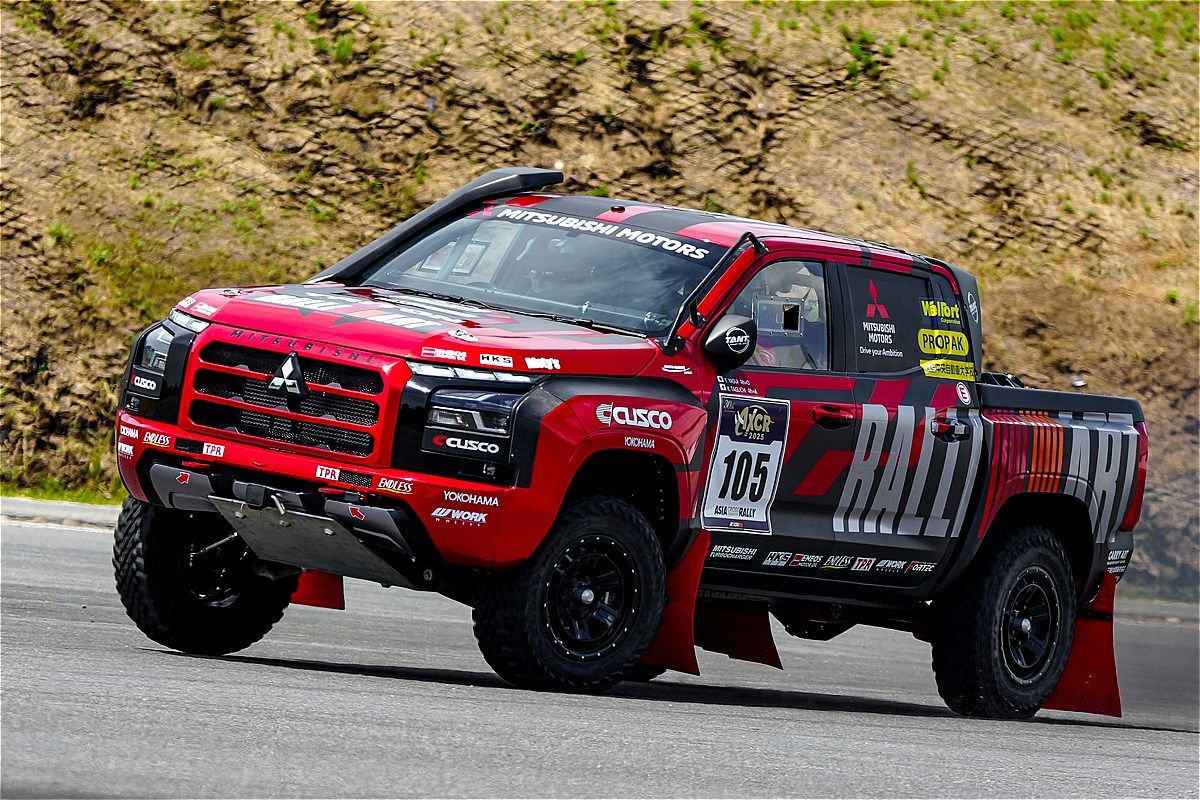 アジアンクロスカントリーラリー2025に挑むチーム三菱ラリーアートの体制（写真：三菱自動車）