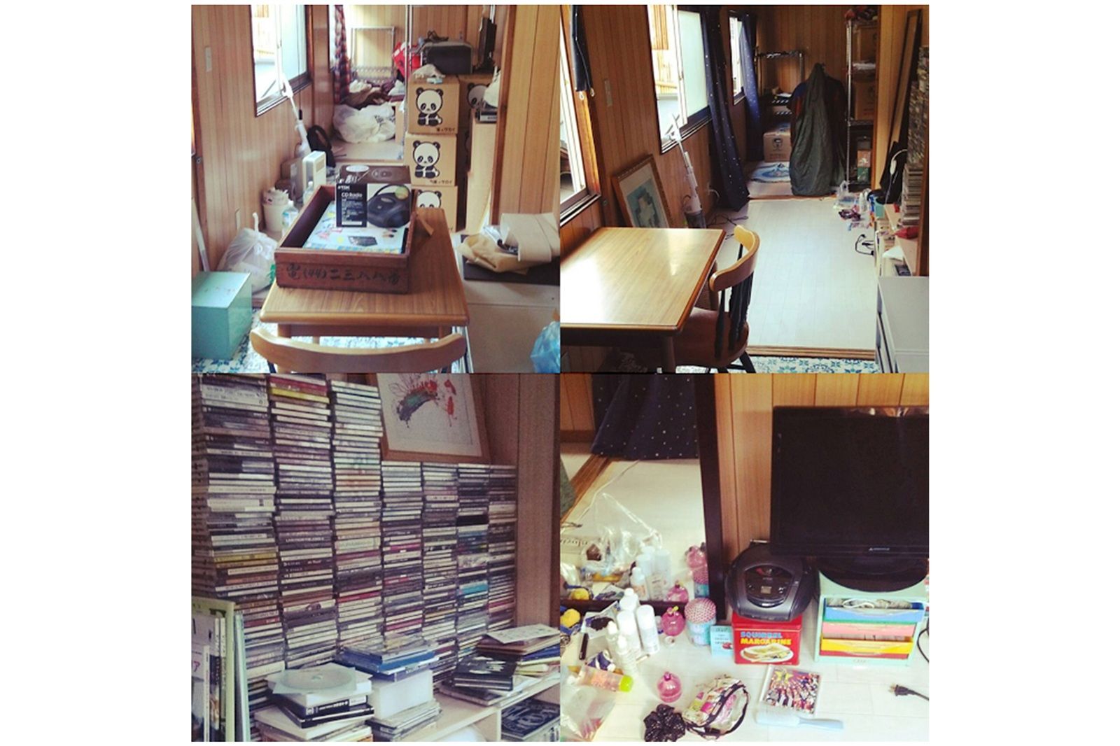 独身時代に一人暮らししていた部屋。CDを多く持っていることで「音楽に詳しい人」を証明しようとしていた（筆者撮影）