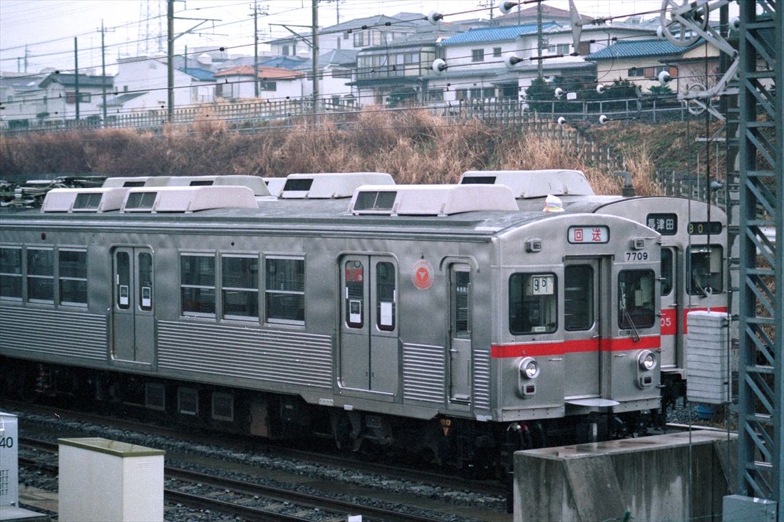 長津田検車区は東急線のあらゆる車両が見られた（撮影：橋爪智之）