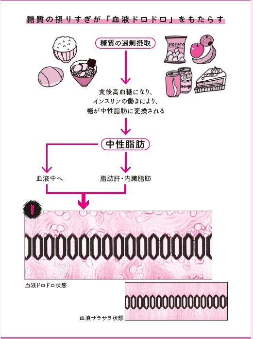 糖質の摂りすぎが「血液ドロドロ」をもたらす