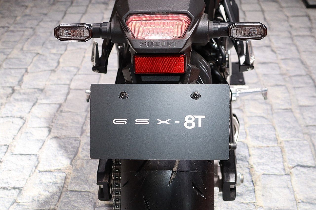 スズキの新型「GSX-8T」（筆者撮影）
