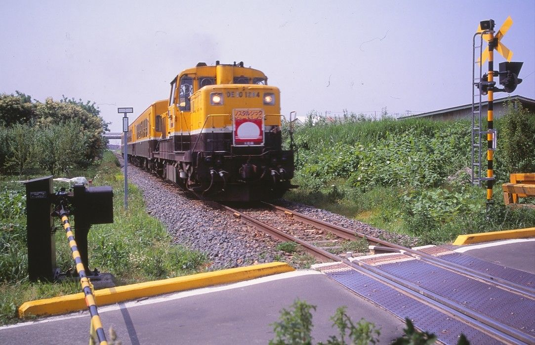 DE10形が牽引した「ノスタルジックビュートレイン」（撮影：南正時）