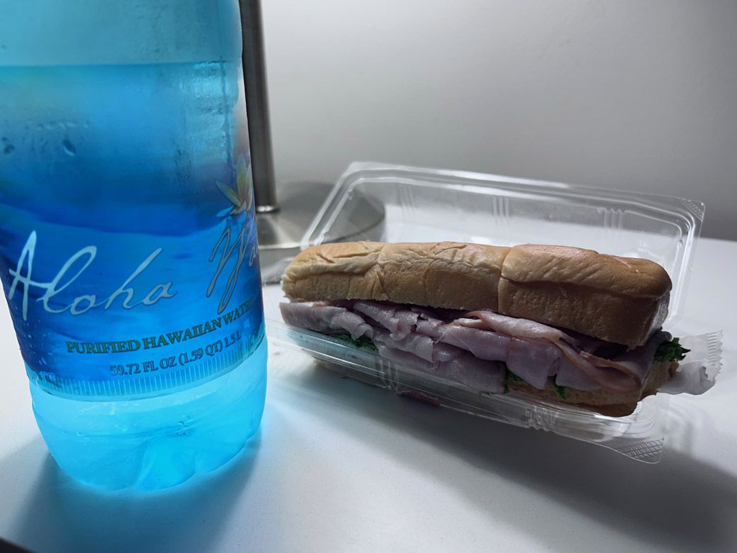 8.29ドル（約1280円）のハムサンドイッチ（筆者撮影）
