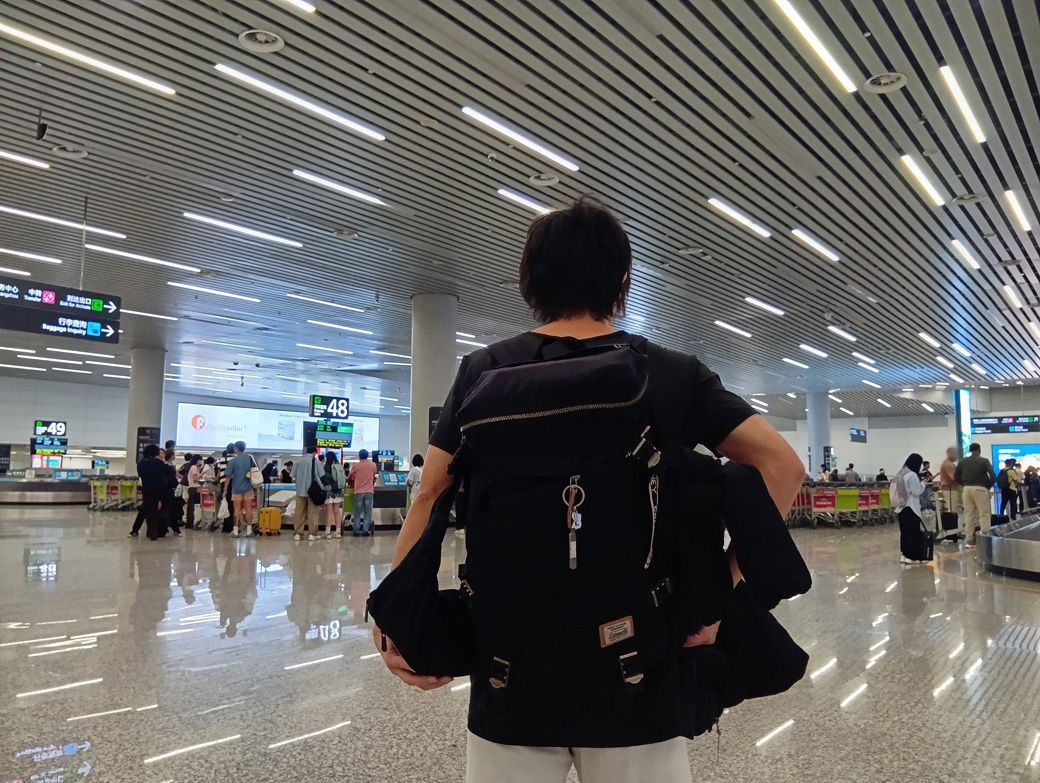バッグ1個ならスーツケースが運ばれてくるのを待つ必要がない。写真は中国・広州の空港内（筆者撮影）