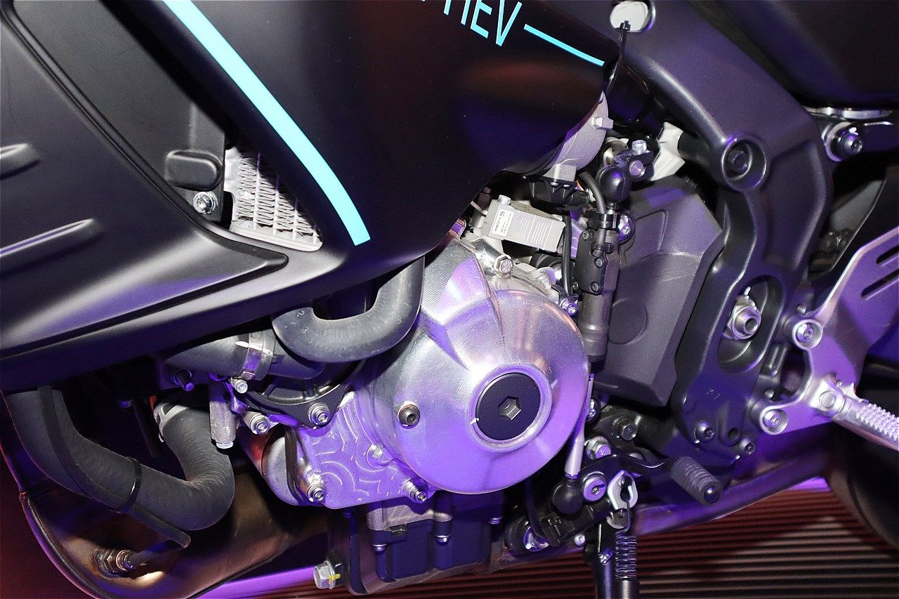 ヤマハの「プロトPHEV」（写真：筆者撮影）