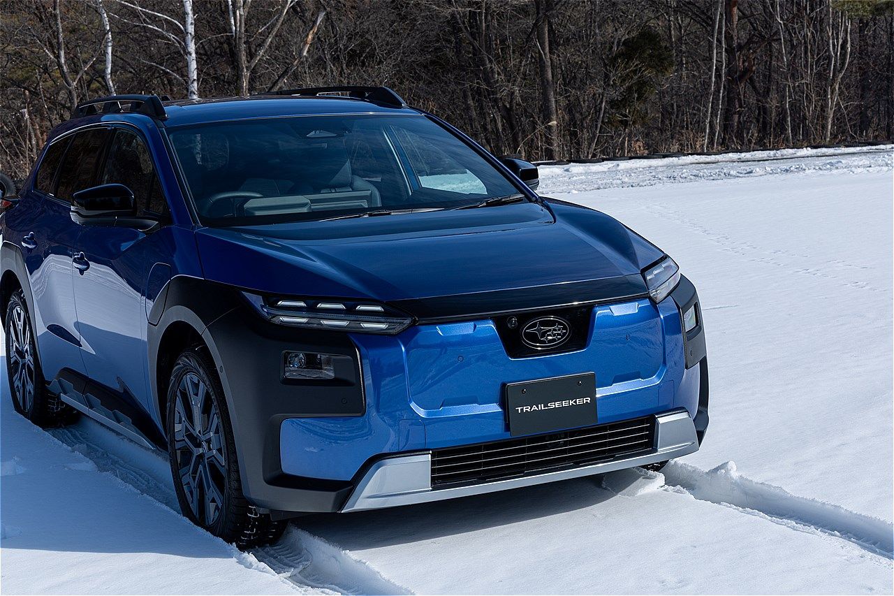 2026年4月上旬に正式発表予定、スバル新型BEV「トレイルシーカー」のプロトタイプ（写真：三木 宏章）