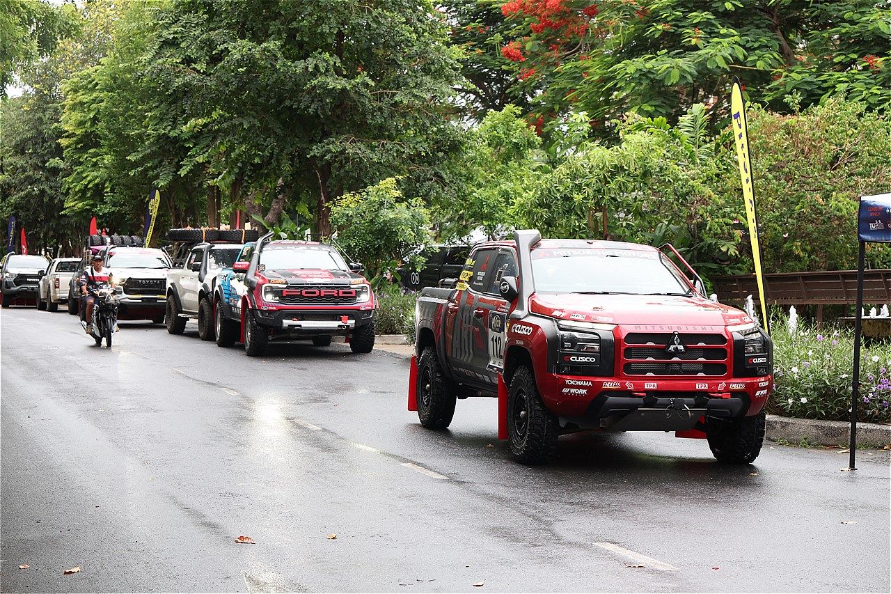 アジアンクロスカントリーラリー2025とチーム三菱ラリーアートの様子（写真：三木 宏章）