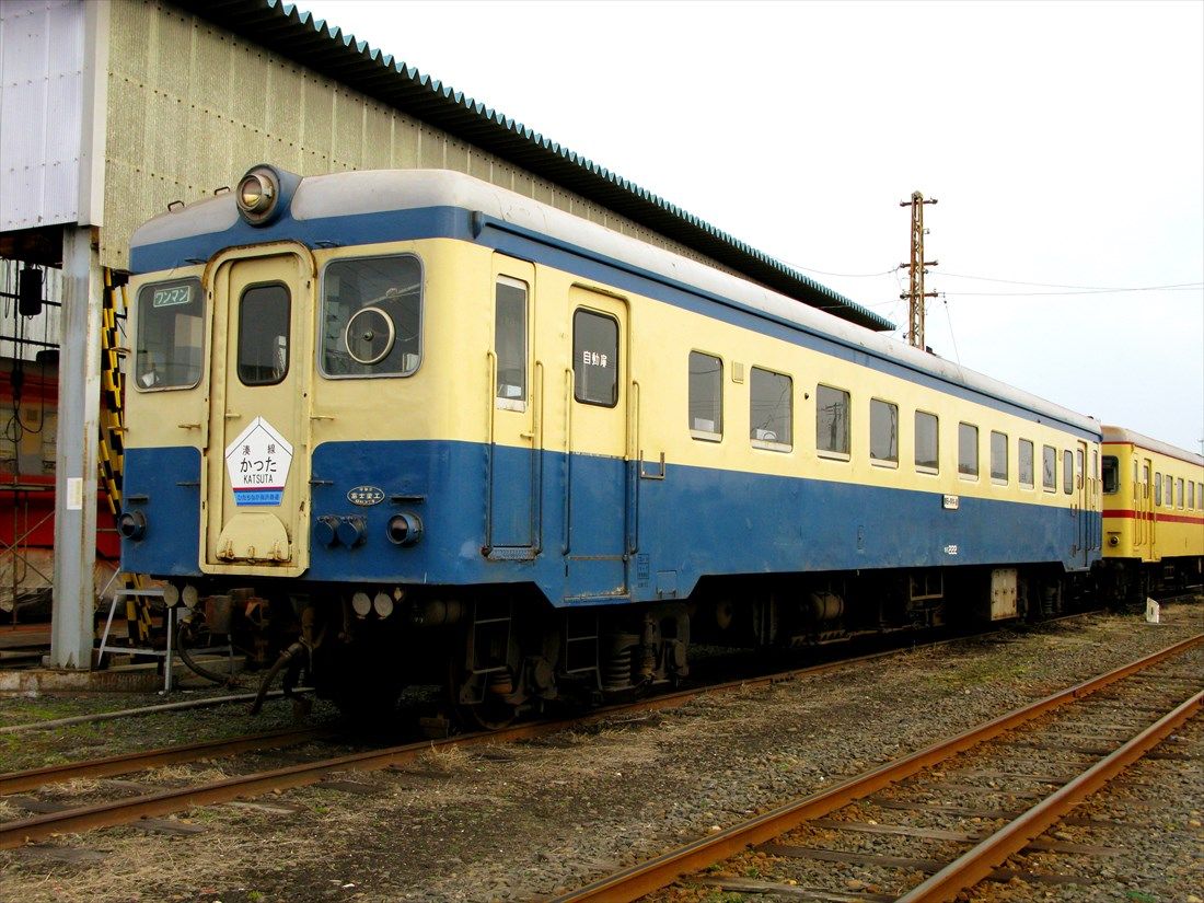 ひたちなか海浜鉄道のキハ22形。元羽幌炭礦鉄道の車両だった（撮影：南正時）