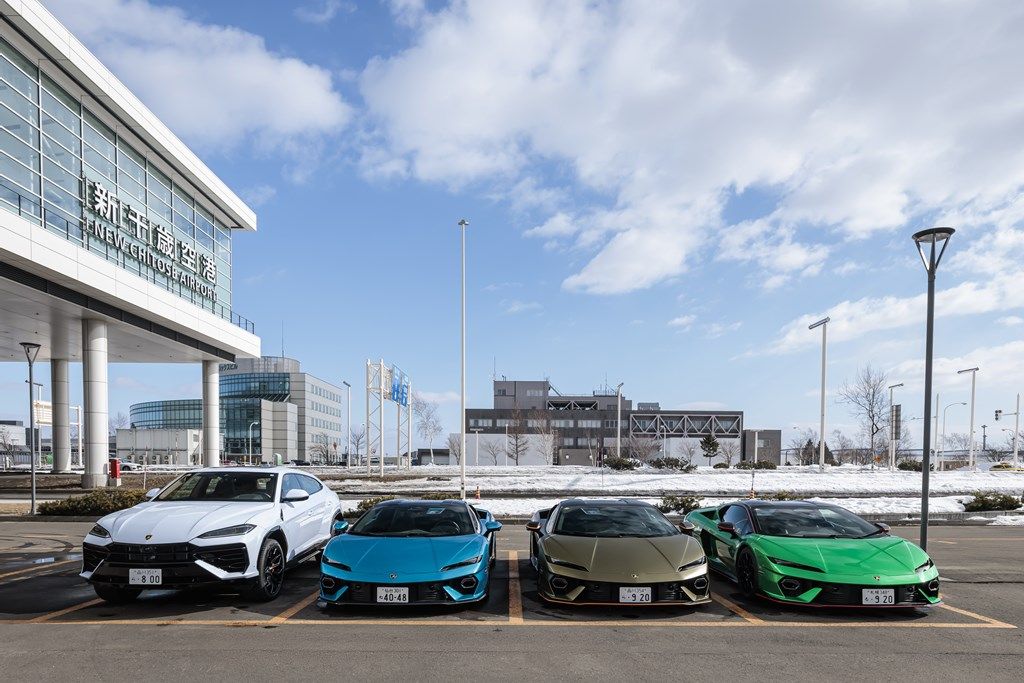 北海道で開催されたランボルギーニ「テメラリオ」「ウルスSE」試乗会の様子（写真：Lamborghini）
