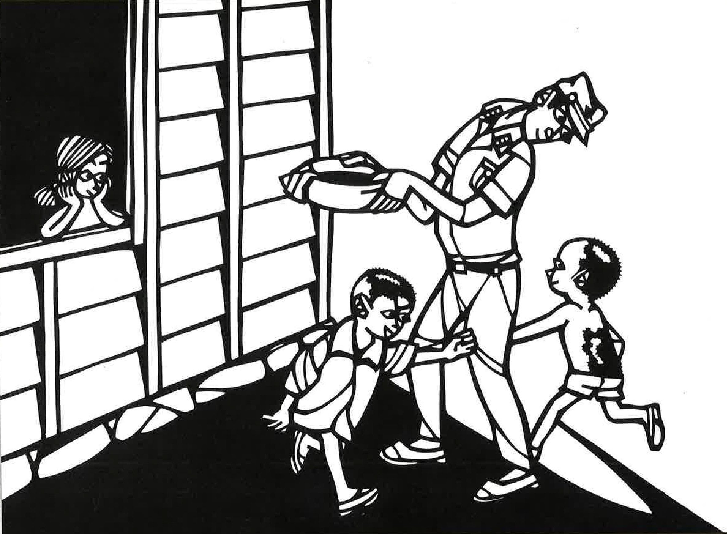 原爆の切り絵