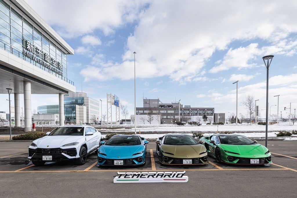 北海道で開催されたランボルギーニ「テメラリオ」「ウルスSE」試乗会の様子（写真：Lamborghini）