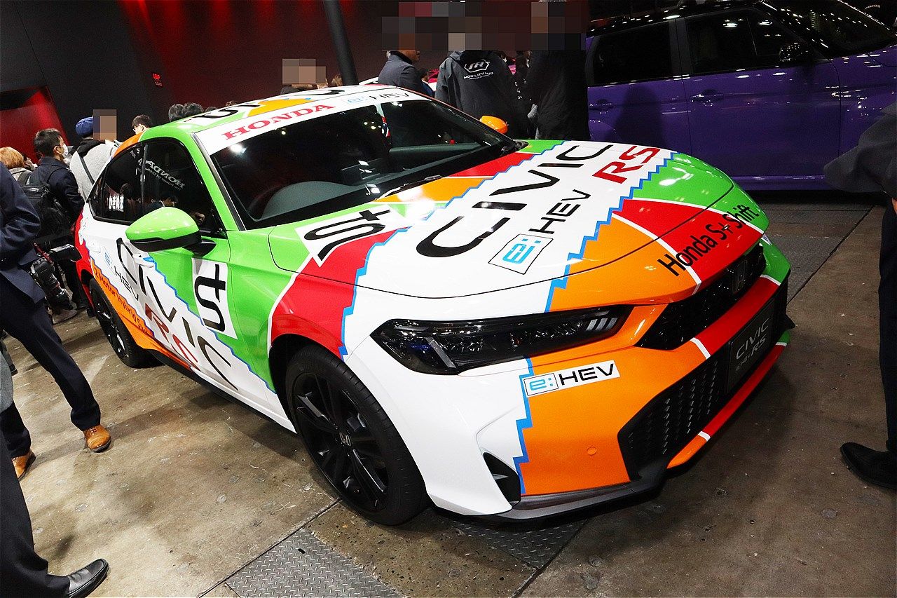 ホンダ「シビックe:HEV RSプロトタイプ」（写真：筆者撮影）