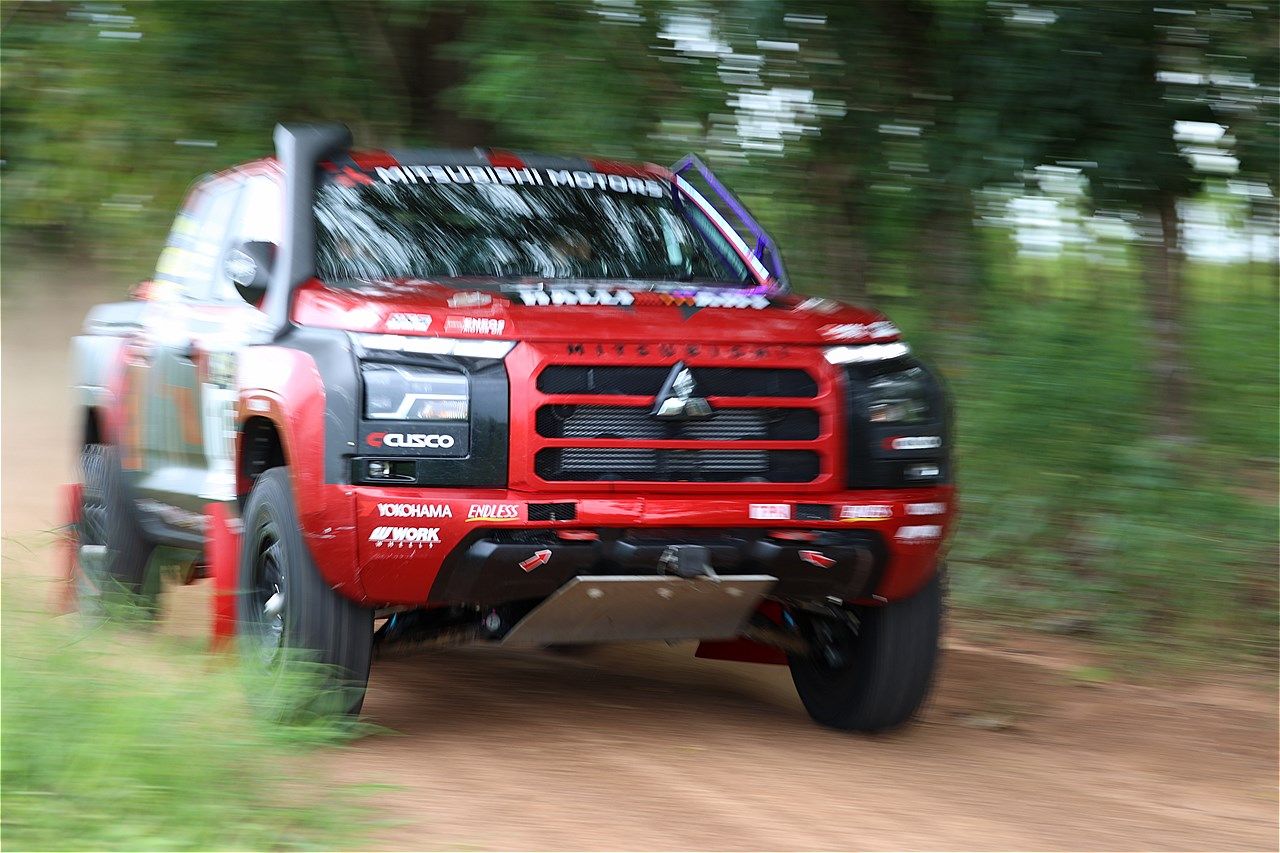 アジアンクロスカントリーラリー2025とチーム三菱ラリーアートの様子（写真：三木 宏章）