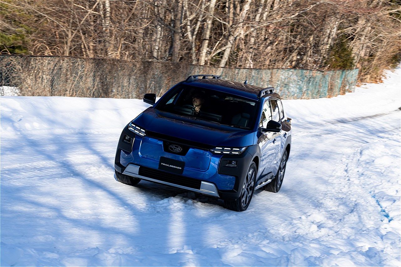 2026年4月上旬に正式発表予定、スバル新型BEV「トレイルシーカー」のプロトタイプ（写真：三木 宏章）