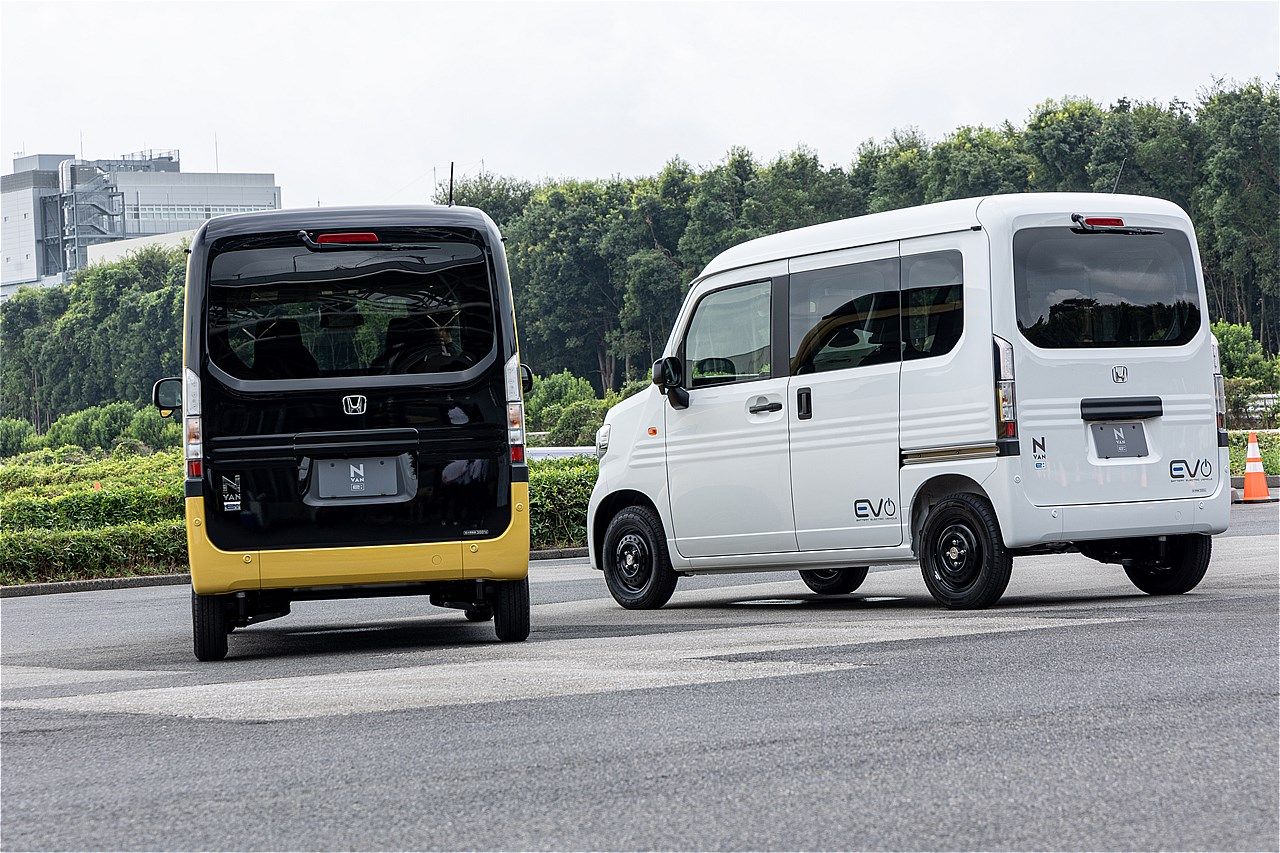 ホンダ「N-VAN e:」のディテールなど（写真：三木宏章）