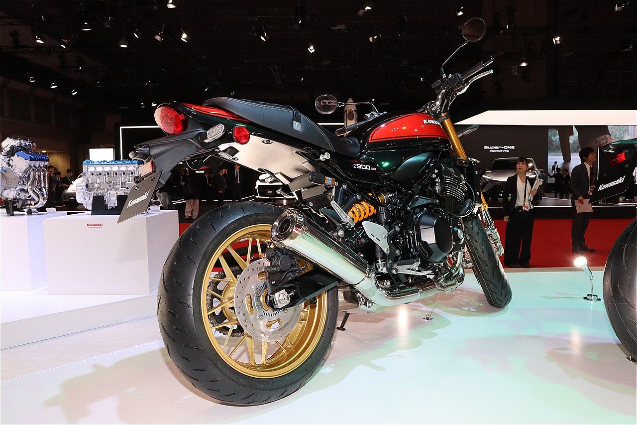 カワサキの新型「Z900RS SE」(筆者撮影）