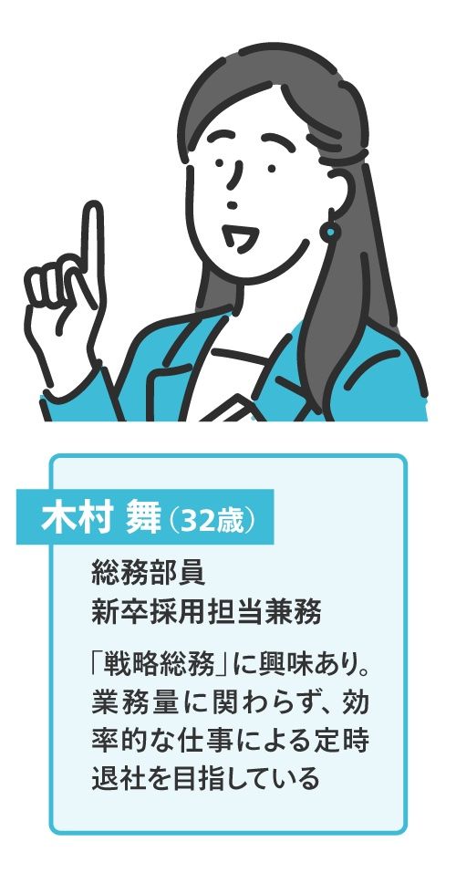戦略総務に関心あり、M社の木村舞氏