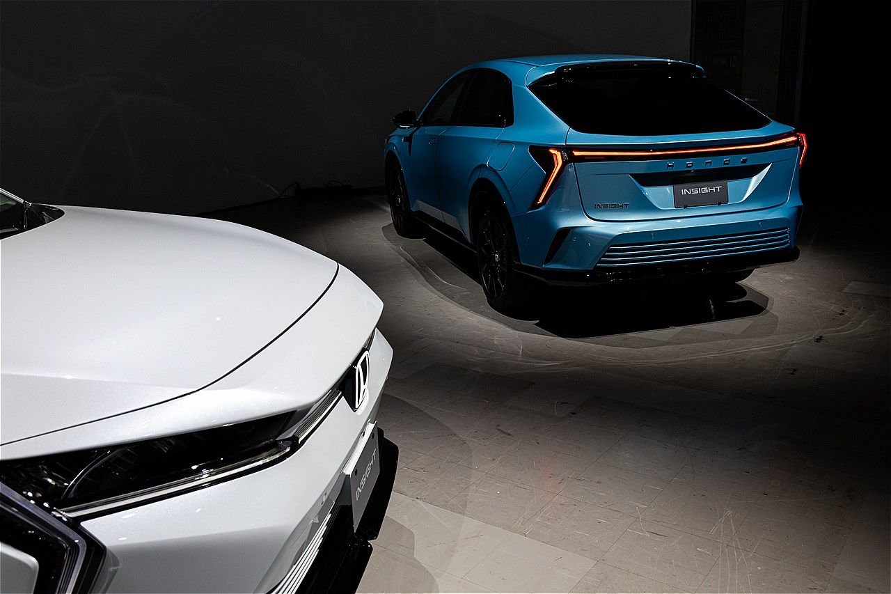 ホンダが2026年春発売を予定している新型BEV「インサイト」（写真：三木 宏章）
