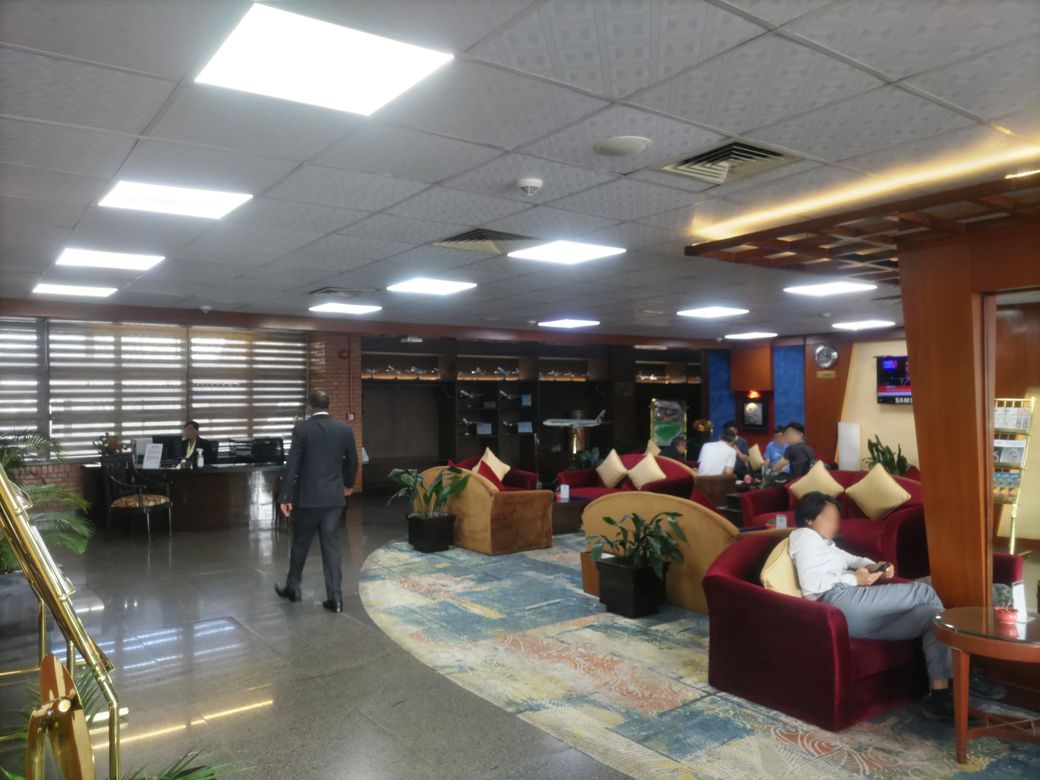 ネパールのラウンジ（筆者撮影）