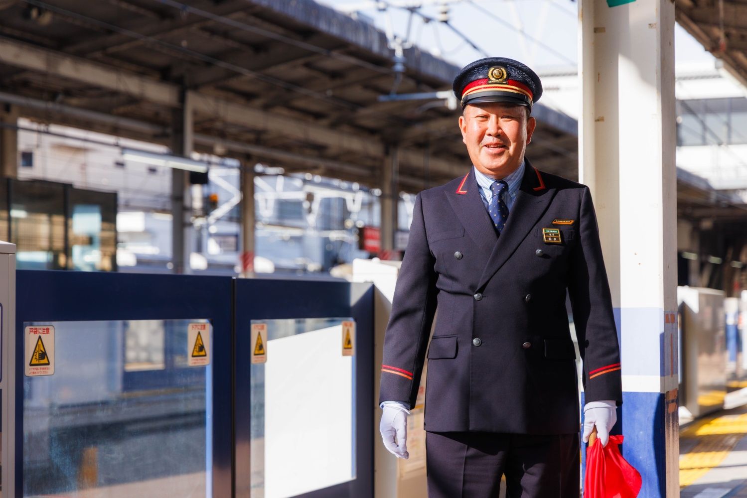 東武東上線　志木駅　相良紀章駅長