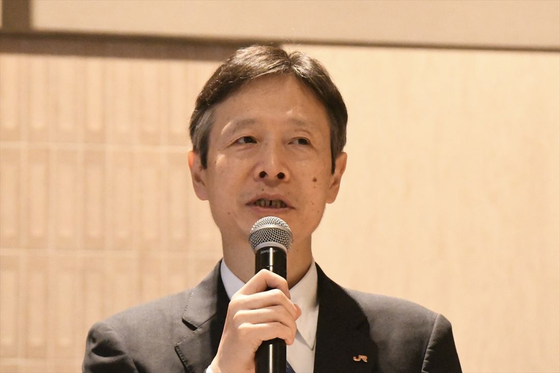 JR東海の丹羽俊介社長（記者撮影）
