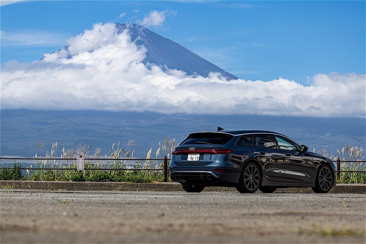 アウディの新型BEV「A6アバントe-tron」（写真：三木 宏章）