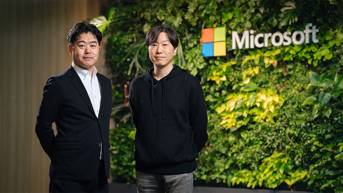 日本マイクロソフトの有園氏と山岸氏