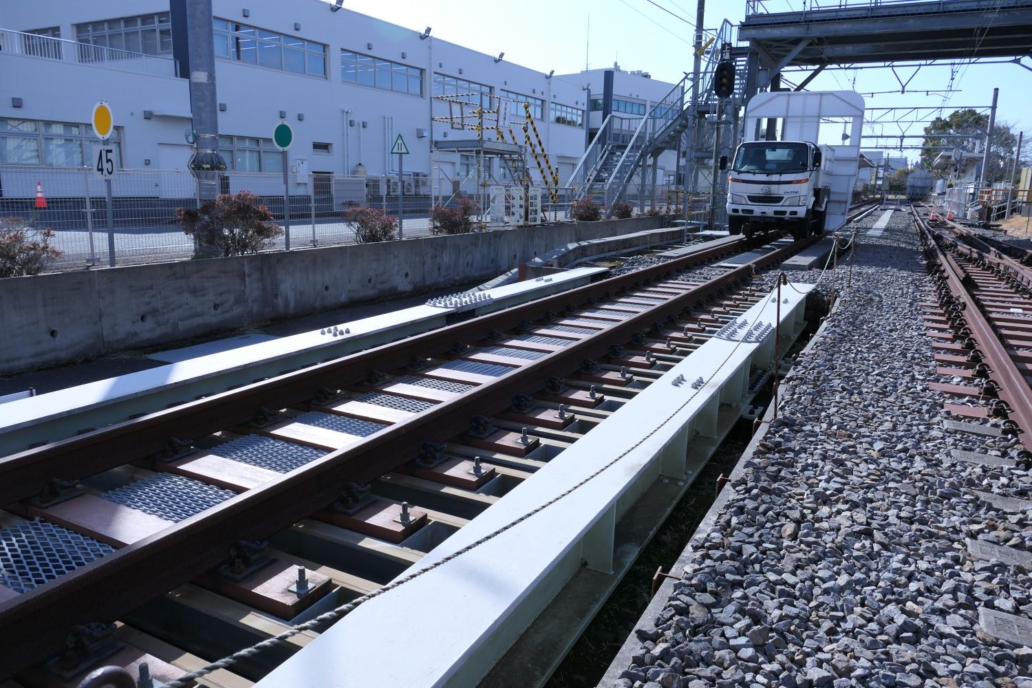 鉄建建設　研修センター　実習線