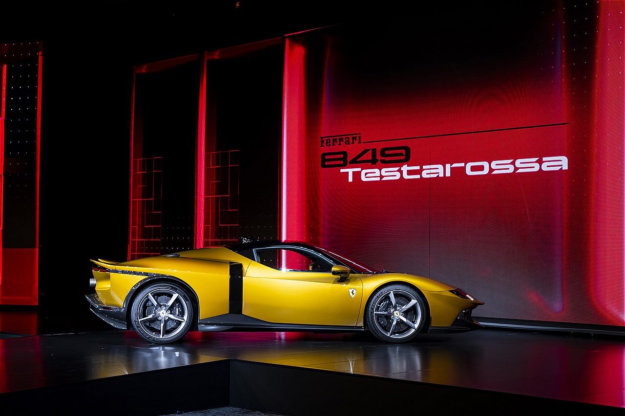東京で行われたフェラーリ「849テスタロッサ」ジャパンプレミアの様子（写真：フェラーリ・ジャパン）