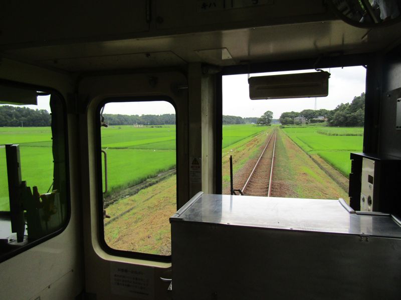 ひたちなか海浜鉄道車掌台前面（筆者撮影）