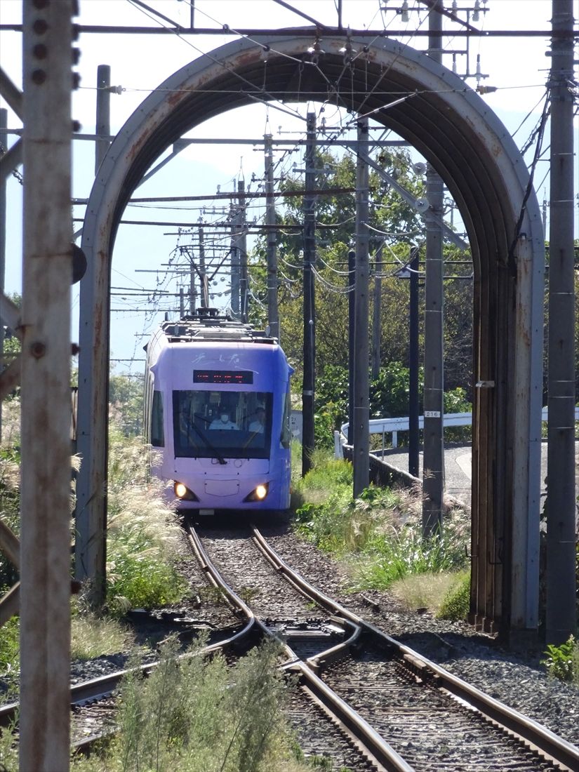 福井鉄道のスノーシェルター（撮影：南正時）